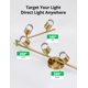 thumbnail image 3 of Luz de carril Bojim 8 luces LED dorado GU10, 3 of 9