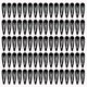 thumbnail image 1 of 80 clips de Cacampanao a presión, pasadores de clip de Cacampanao de metal antideslizante, pasadores de Cacampanao de protección de pintura para hornear para niños, adolescentes, niñas y mujeres (negr, 1 of 7