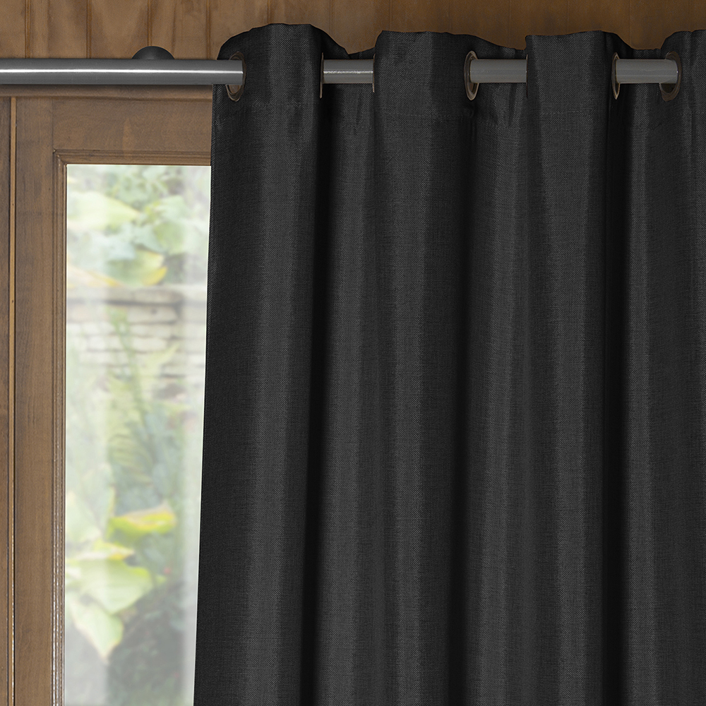 Masel - Cortina Tela Mati Negro 140X225