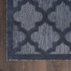 thumbnail image 4 of Alfombra de Área Nourison Azul Marino 61 x 183 cm Fácil de Limpiar (Corredor), 4 of 7
