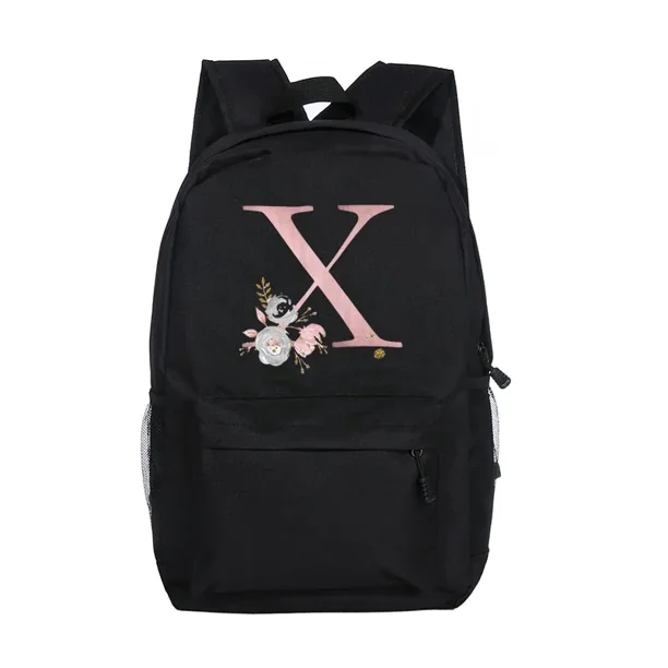 Personalized Girls School Bags Custom Letter with Name Print Backpack Kindergarten Children Schoolbag Teenage Kids Daypack Gifts