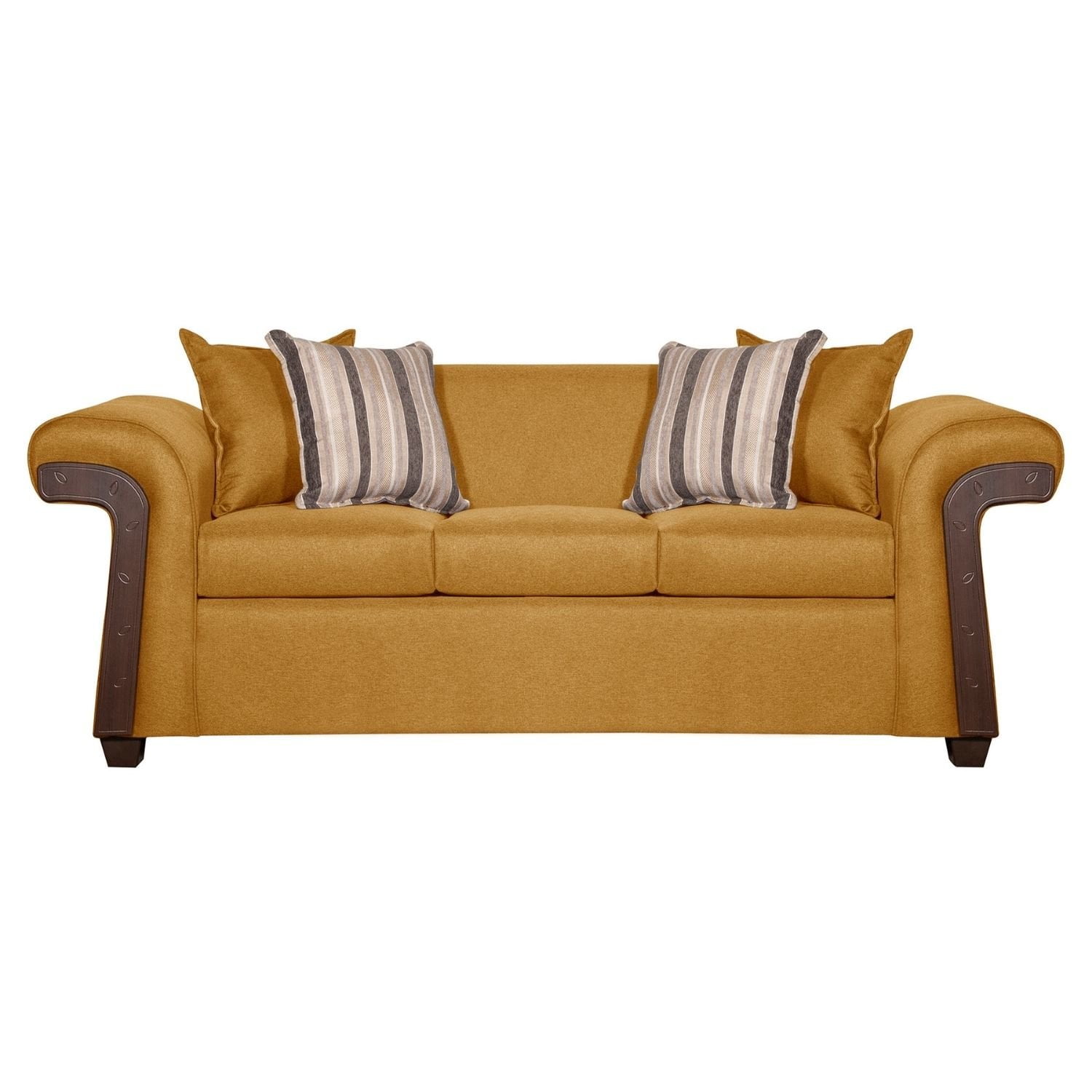 Ruzam Mobel - Sofá 3 Cuerpos Napoles Mostaza