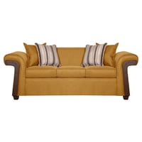 Ruzam Mobel - Sofá 3 Cuerpos Napoles Mostaza