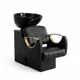 thumbnail image 2 of Lavapelo Profesional para Peluquería con Taza de Cerámica Negro Detalles con Dorados – Ébano Dorado Pro, 2 of 2