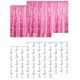 thumbnail image 1 of Cortinas de fondo FSLLZCJY 4 piezas rosa y plateado estilo vaquero, 1 of 6