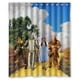 thumbnail image 1 of Cortina de ducha de El Mago de Oz con ganchos (60 x 72 pulgadas), 1 of 3