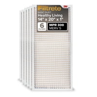 Filtro De Aire Filtrete Paquete De 6 14X20X1 Merv 5 Mpr 300