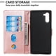 thumbnail image 5 of Funda con Cremallera para Samsung Galaxy Note 10, Carcasa Cartera de Cuero PU con Soporte y Tarjetero, 5 of 5