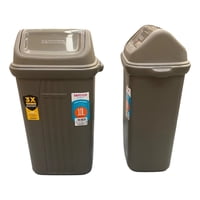 Basurero 10 Lts Rectangular San Remo Con Tapa Vaivén