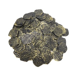 Magideal - 100 Monedas De Oro Con Forma Irregular, Accesorios Para Juegos Novedosos. Bronce