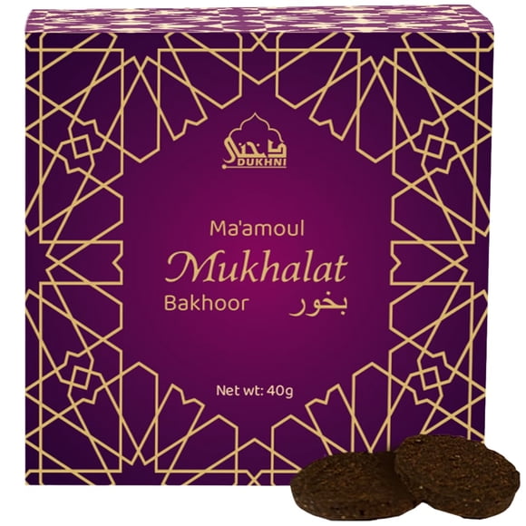 Incienso Dukhni Maamoul Mukhalat Bakhoor 40 g Azafrán