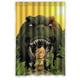 thumbnail image 1 of Cortina de ducha para bebé con diseño de dinosaurio Turok, juego de cortinas de baño con ganchos, tamaño 48 x 72 pulgadas, 1 of 3