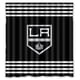 thumbnail image 1 of Cortina de ducha de rayas de Los Angeles Kings, juego de cortina de baño con ganchos, tamaño 60 x 72 pulgadas, 1 of 3