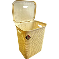 Genérico - Cesto Ropa Rattan 102L Con Tapa