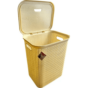 Genérico - Cesto Ropa Rattan 102L Con Tapa