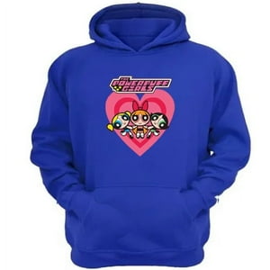 Genérico - Polerón Canguro Niñas Superpoderes Azul Talla Xs Unisex