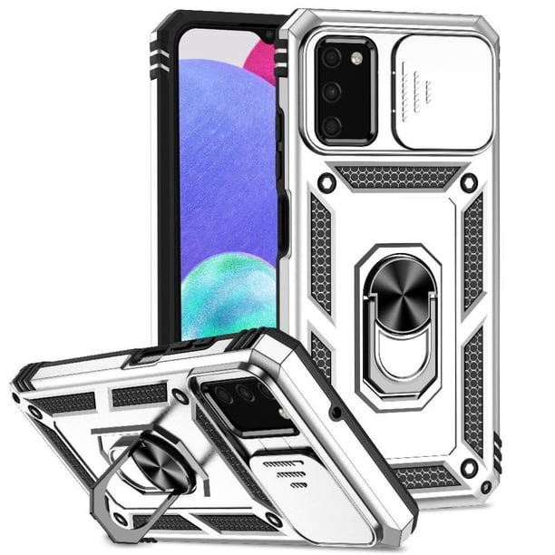 Estuche GANGXUN para Samsung Galaxy A03S, soporte giratorio 360°, estilo mecánico y magnético