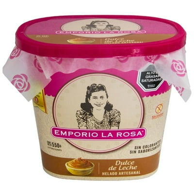 Helado Dulce De Leche Pote 800 Ml Emporio La Rosa