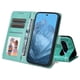 thumbnail image 5 of Funda tipo cartera FOXDOCK para Google Pixel 9 Pro , diseño girasol en relieve, cuero PU, cierre magnético, soporte y tarjetero, 5 of 5