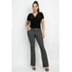 thumbnail image 3 of Pantalones a Cuadros Ajustados con Pernera Acampanada, 3 of 5