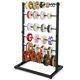 thumbnail image 1 of Estante para cintas Aulin 45 × 30 × 74 cm 6 niveles negro ajustable, 1 of 7