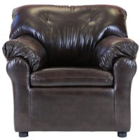 Muebles América - Sofa América 1 Cuerpo Cuero Sintético Café Moro