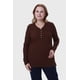 thumbnail image 1 of Polera Mujer Cuello V Rib Café, 1 of 4