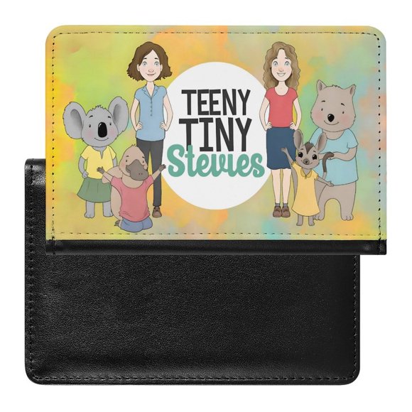 Teeny y Tiny Porta Pasaporte y Cartera de Viaje Premium de Cuero PU,