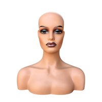 Magideal - Cabeza De Maniquí Femenino, Soporte De Exhibición De Sombrero De Maniquí Con Hombro, Soporte De Peluca Para Sombreros, Joyería, Exhibición De Peluca, Estilo C