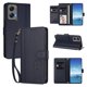 thumbnail image 2 of Funda Cartera Trébol para Motorola Moto G Stylus 2024 5G con Ranuras Tarjetas y Carga Inalámbrica Azul oscuro, 2 of 6