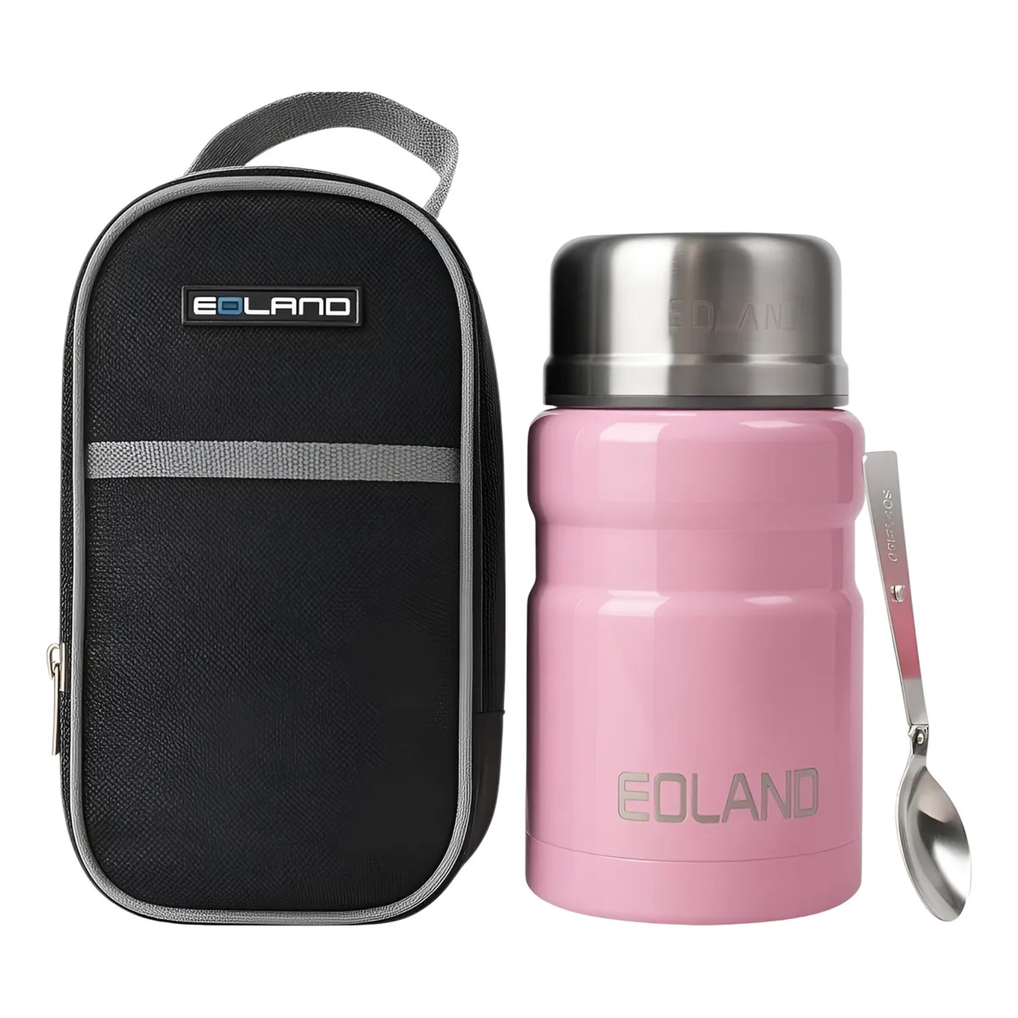 Eoland - Termo Comida Colacion 800ml Acero Inoxidable Bolso Cuchara