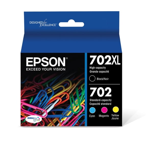Cartucho de tinta EPSON 702 DURABrite Ultra High Capacity T702XL-BCS