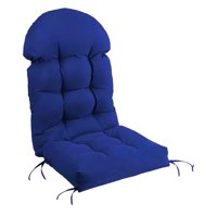 Ioensy - Cojín De Silla De Respaldo Alto Cojín De Patio Impermeable Para Muebles De Exterior De Patio Azul Oscuro