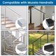 thumbnail image 4 of Accesorios para barandillas Muzata HT10 HT14 de acero inoxidable, paquete de 2, 4 of 5
