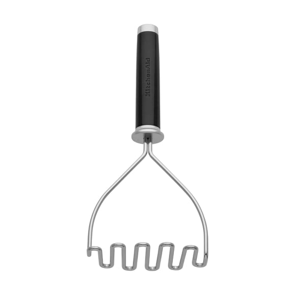 Masher KitchenAid Gourmet, acero inoxidable, 26 cm, color negro