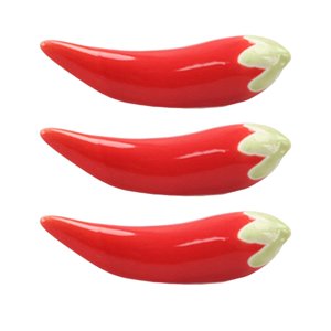 Magideal - Soporte De Palillos De Cerámica De 3 Piezas, Mini Vajilla Y Accesorios De Soporte De Palillos, Soporte De Cubiertos De Utensilios De Palillos, Soporte Rojo