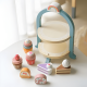 thumbnail image 3 of Juego de postres dulces cupcakes pastelería de madera, 3 of 3