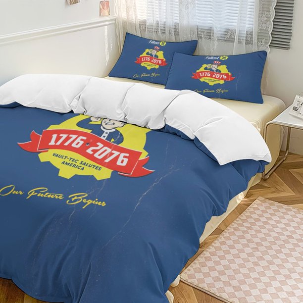 Our Future Begins Fallout Comforter Set Soft 3 Pcs Twin Bedding Sets Thicken for All Season