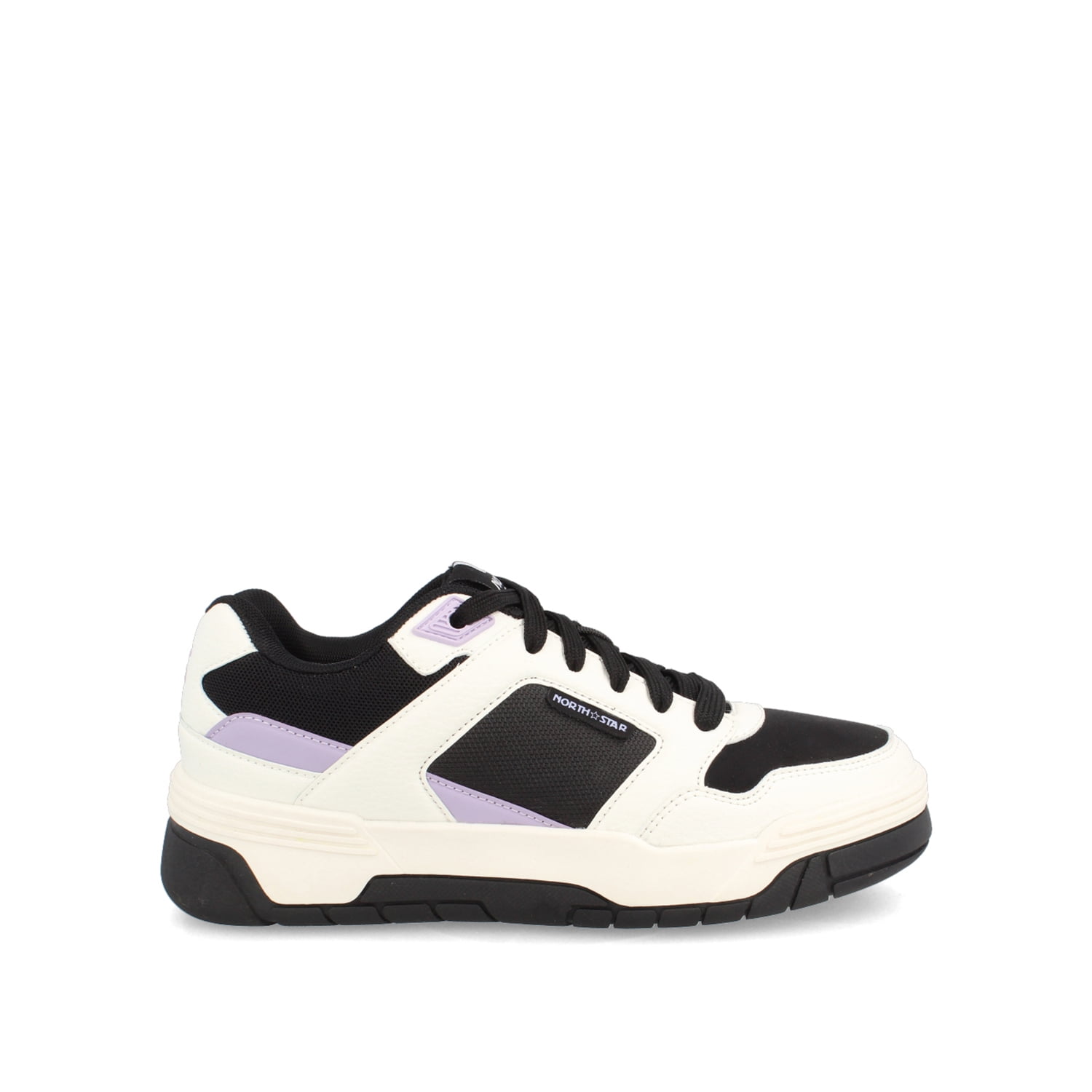 North Star - Zapatilla Mujer Skater Chunk Blanco Negro