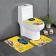 thumbnail image 1 of La Casa de Foster para Amigos Imaginarios Juego de 3 alfombras de baño de coral fleece: tapete de baño + alfombra de inodoro en forma de U + funda de tapa de inodoro en forma de O, 1 of 6