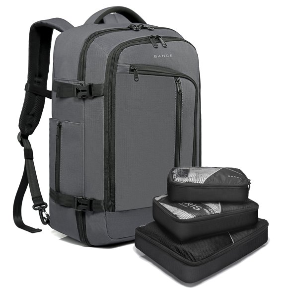 Mochila de viaje BANGE de 40 L con compartimento para laptop, resistente al agua