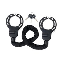 Magideal - Candado De Bicicleta Eléctrico, Candado De Aleación De Acero Para Bicicleta, Antipérdida, Con 3 Llaves, Candado De Seguridad, Candado Seguro Para Vall 90Cm Con Funda De Tela