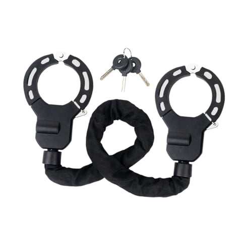 Magideal - Candado De Bicicleta Eléctrico, Candado De Aleación De Acero Para Bicicleta, Antipérdida, Con 3 Llaves, Candado De Seguridad, Candado Seguro Para Vall 90Cm Con Funda De Tela