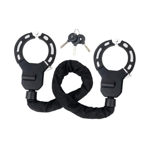 Candado de bicicleta eléctrico, candado de aleación de acero para bicicleta, antipérdida, con 3 llaves, candado de seguridad, candado seguro para vall 90cm con funda de tela