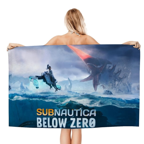 Subnautica Toalla de playa de secado rápido con diseño temático, regalo para mujeres y niñas, ideal para cumpleaños, fans, amantes de la música, uso en la playa o al aire libre, 78 × 150 cm