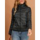 thumbnail image 5 of INSPIRE CHIC Chaqueta Acolchada para Mujer Cuello Alto Ligera con Capucha Cremallera 2XL Negro, 5 of 6