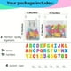 thumbnail image 2 of 2 X Mesh Bath Toy Organizer + 4 Ultra Strong Hooks + 36 Bath Letters & Numbers – Eco-Safe, Fun, Educational Foam Baby Bath Letters And Perfect Toy Storage Net For Baby Bath Toys & More, 2 of 2