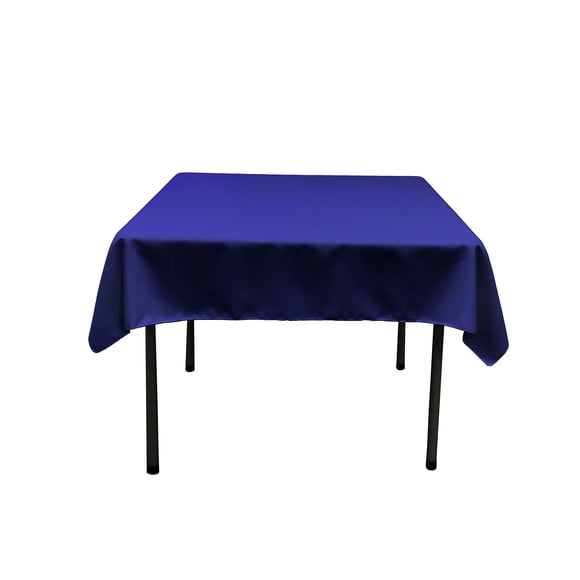 Mantel de popelina de poliéster LA Linen, cuadrado, 132 x 132 cm, color azul real