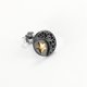 thumbnail image 3 of Aros Plata Fina 925 Sol Luna Estrellas Antialergicos Unisex negro, 3 of 4