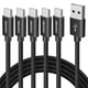 thumbnail image 1 of Cable USB C CLEEFUN de carga rápida de 3 pies y 5 unidades para iPhone Samsung, 1 of 7